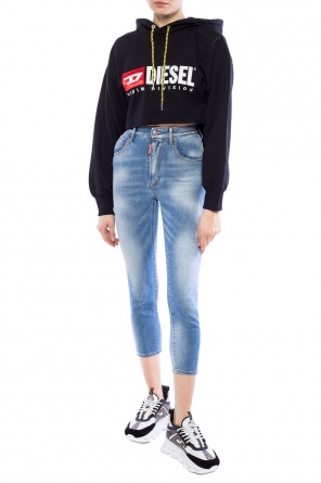 Cropped asymmetrical sweatshirt, zdjęcie 2 Cropped asymmetrical sweatshirt od Diesel